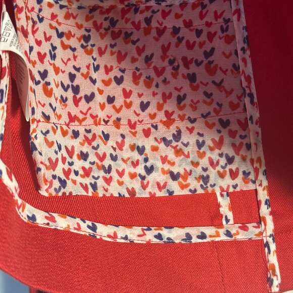 CAbi 5472 Red Valentine Linen Blend Suit – Jacket L & Pants 10 - Picture 9 of 15